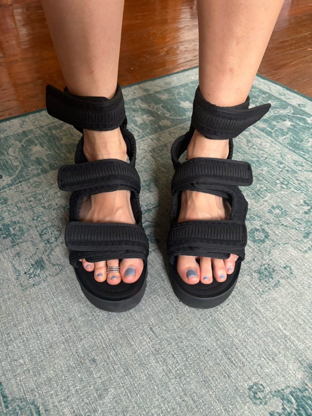 black demobaza sandals